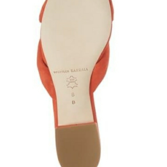 LOEFFLER RANDALL ELSIE ORANGE KNOTTED SLIDES SHOES - Picture 6 of 7